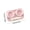 Pink, variant on Purple Purple Portable Contact Lens Case Double Compartments With Tweezers Slot Compact Travel