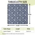 thumbnail image 2 of Vibrant Floral Bohemian Elastic Tablecloth, 36x36 Inch Square Cover for Decorating Your Patio, Kitchen, and Card Tables, 2 of 6