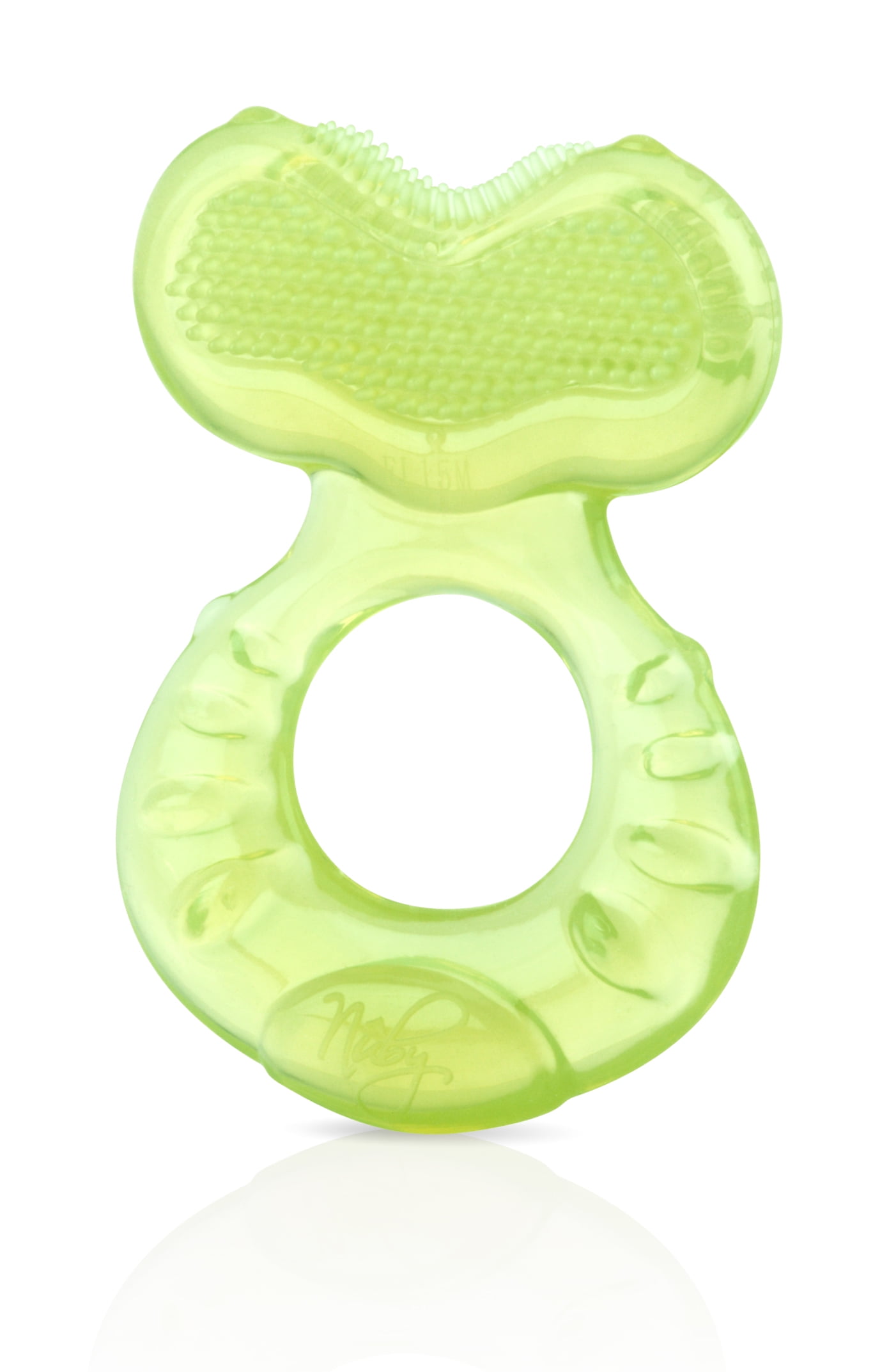 nuby silicone teether with bristles