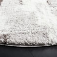thumbnail image 3 of SAFAVIEH Berber Linette Abstract Shag Area Rug, 7' x 7' Round, Grey/Dark Grey, 3 of 8