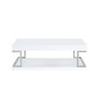 thumbnail image 2 of Ergode Coffee Table White High Gloss & Chrome, 2 of 4