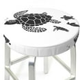thumbnail image 3 of Daiia Family Of Sea Turtles Stool Covers Round,Round Bar Stool Covers Waterproof Bar Chair Covers Washable Stool Cushion Slipcover for 12-14 Inch Chair-14 inch, 3 of 7