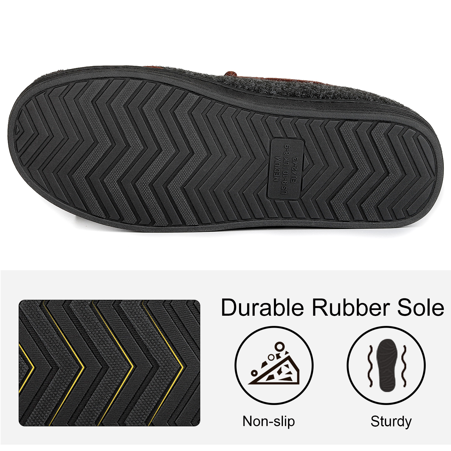 LongBay Men's Moccasin Slippers With Memory Foam photo 2