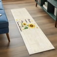 thumbnail image 4 of Sunflower 2'x6' Runner Rug, Vintage Botanical Washable Non-Slip Area Rugs for Hallway Kitchen Floor Bedroom Entryway, StainResistant Laundry Carpet Decoration Indoor Mat Farmhouse Flowers, 4 of 9