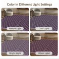 thumbnail image 7 of ODIKA 8'x10' Washable Area Rug Non-Slip Chair-Friendly Mat Minimalist Lattice Border Contemporary Repeating Motif for Dining Room, Large Office, Lounge, 7 of 7