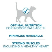 Purina ONE Plus, Indoor Advantage, Senior Dry Cat Food, Chicken, 7 lb Bag