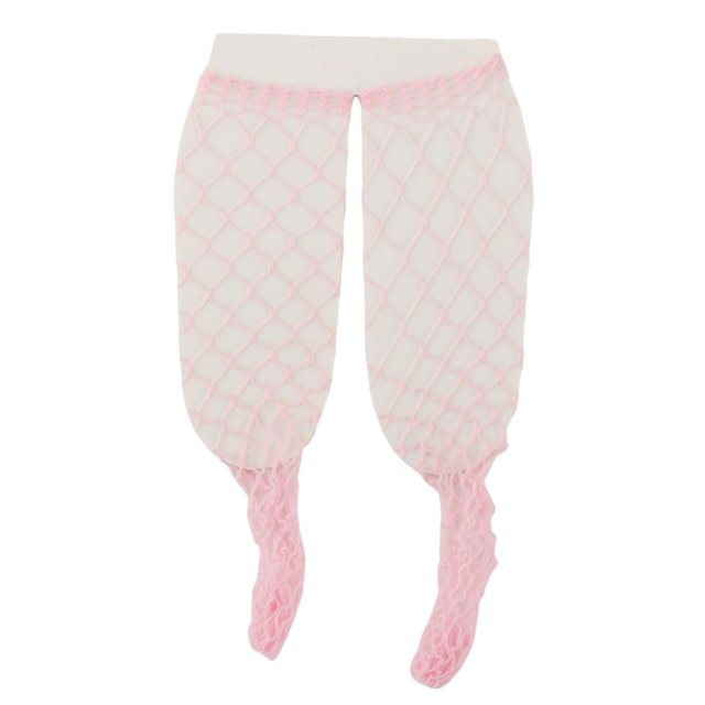 QualitChoice Bas Résille Échelle 1/6 Figurines de Cuisse pour Costume 12 Pieds' Rose 9cm