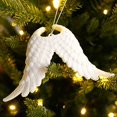 thumbnail image 5 of Adorno navideño, formas variadas, decoraciones colgantes navideñas para ventana de pared de árbol de Navidad (blanco 3 piezas), 5 of 5