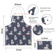 thumbnail image 7 of West Highland White Terrier Apron-Garden Aprons for Women with Pockets-Cotton Linen Waterproof Kitchen Cooking Gardening Aprons Adjustable for Kitchen,Cooking,BBQ and Salon 33x27 Inch, 7 of 7