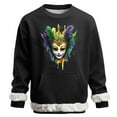 thumbnail image 2 of RKSTN Carnival Party Sweatshirts for Men Oversized Crew Neck Carnival Graphic Print Versatile Fleece Sweatshirt Mens Casual Round Neck Relaxed Fits Comfy Pullover Sweatshirt Top Fall Winter Clothes, 2 of 7