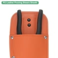 thumbnail image 4 of Uxcell 2-Pack Garden Pruner Sheath, Portable Leather Pruning Shears Sheath Pliers Holder for Belt [Black/Orange], 4 of 8
