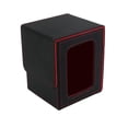 thumbnail image 4 of Caja de baraja de cartas shamjiam estuche de juego para más de 100 tarjetas negro rojo, 4 of 8