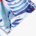 thumbnail image 4 of Camisas Para Hombre Manga Corta Camiseta con botones de solapa para playa y playa con estampado hawaiano para hombre, camiseta de manga corta, ropa de playa (Blue, M), 4 of 7