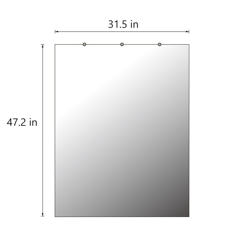 H-A Hans & Alice Wall Mounted Activity Mirror for Home Gym, Workout Mirror Home Gym and Commercial Use 47.2 x 31.5 (Single)