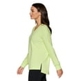 thumbnail image 4 of RBX Active Women's Ottoman Ribbed Lightweight V-Neck Sweatshirt, 4 of 5
