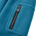 thumbnail image 6 of Polar Fleece Jacket for Men Ghalytn Full Zip Stand Collar Coat - Lightweight Outdoor Top with Pockets, 6 of 7