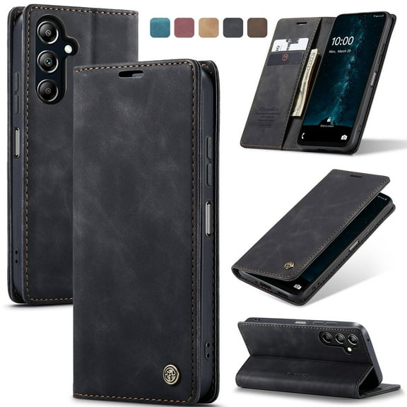 Leather Wallet With Card Holder Zipper Phone Case For Samsung Galaxy A16 High Quality Leather Phone Case