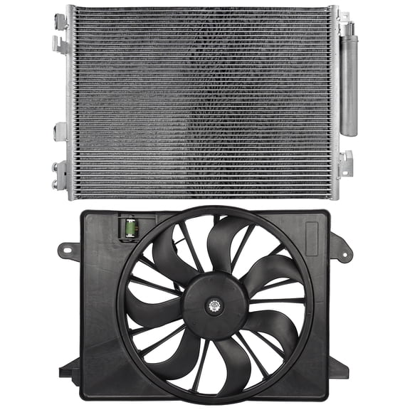 cciyu radiator fan assembly fit for 2011-2018 for Chrysler for 300 | 2011-2018 for Dodge for Challenger | 2011-2018 for Dodge for Charger