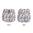thumbnail image 5 of Lsque Panda And Rose Printed Women's Running Shorts with Liner Pockets,Elastic Quick Dry Workout Athletic Gym Yoga Shorts,Womens High Waist Shorts-Large, 5 of 9