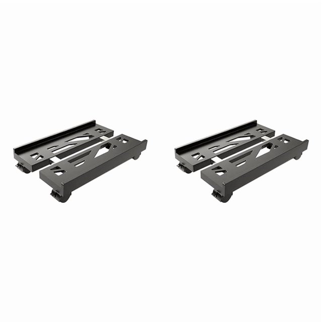 Support Mobile pour CPU Réglable 2X, Tour d'Ordinateur Ventilée Support Tour PC avec 4 Roulettes, Support sous le Bureau