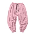 thumbnail image 5 of OSOLU Boys Harem Pants Casual Drawstring Solid Color Pleated Summer Lightweight Tapered Ankle-Tied Pants For Kids 2-14Y Comfy Trousers, 5 of 5