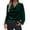 Green, variant on Women's Elegant Velvet Cowl Neck Ruched Tops Dressy Casual Long Sleeve Vintage Velour Christmas Blouse Shirts
