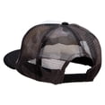 thumbnail image 3 of Cadillac Car Patched Flat Bill Foam Camo Mesh Trucker Cap - White City OSFM, 3 of 5