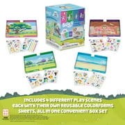 Colorforms Bluey Stickers Play Set Collection - Stickers for Kids, Bluey Toys, Toddler Sticker Book, 4 Play Scenes with Repositionable Stickers, Toddler Stickers, for Boys and Girls, Ages 3+