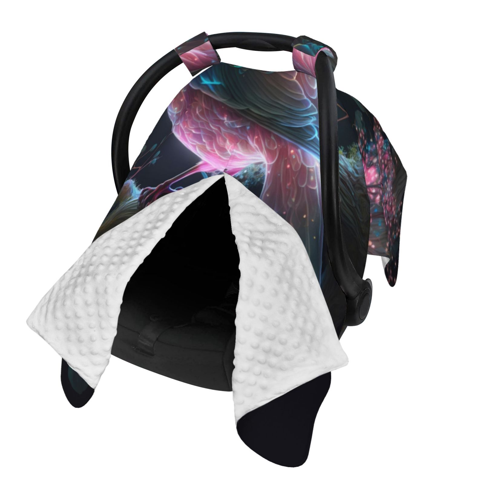 Naloa Bird 3 Baby Car Seat Cover, Breathable Baby Carrier Cover, Multiuse Baby Carrier Cover & Nursing Breastfeeding Cover