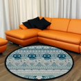 BESTKITTY Area Rug Round Crawling Mat Halloween Sculls Home Decor Floor