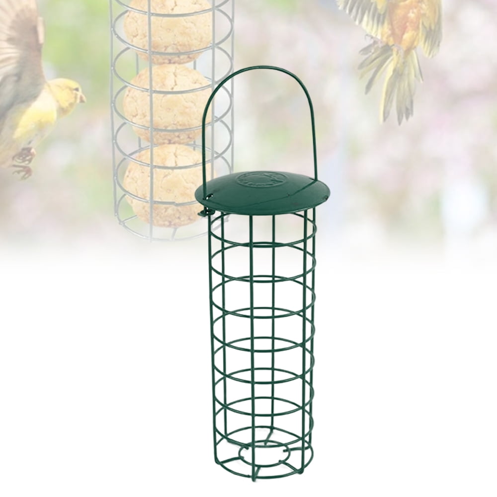Suet Ball Bird Feeder Outdoor Hanging Metal Wire Wild Bird Feeder Fat