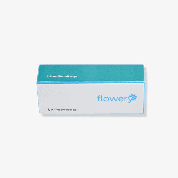 Flowery Blue Max 4-Way Buffing Block, 1 ct