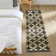 thumbnail image 3 of Yayeee Runner Rug for Bedroom 2'x6' Machine Washable Hallway Non Slip Mat, Black Geometric, 3 of 8