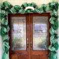 thumbnail image 2 of 4 Roll St. 's Day Mesh Ribbon, Green White Wired Edge Ribbon 10 Inch x 30 Feet Mesh Ribbon, 2 of 6