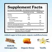 Better Alt KSM 66 Ashwagandha Honey Sticks |Organic Multiflora Himalayan Honey |1 Month Dietary Supplement