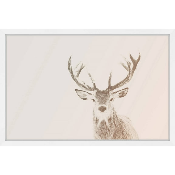 "Buck Stare 2" Framed Painting Print