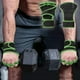 thumbnail image 5 of Guantes de entrenamiento de medio dedo | Palma de silicona antideslizante | Malla transpirable | Muñequera | Prevención de callos | Levantamiento de pesas unisex Ciclismo Cross Training Fitness |, 5 of 5