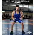 thumbnail image 4 of Exxact Sports Digital Camouflage Men's Wrestling Singlet, High-Performance Powerlifting Singlet, Wrestling Singlets for Men (AS, Blue Camo), 4 of 7