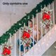thumbnail image 4 of Christmas Wreath Pendants Garland Xmas Decoration Christmas Wreath Hanging Pendant For Holiday Wall Door+LED Light, 4 of 5