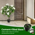 thumbnail image 4 of Laicejoy 2 Pack Artificial Hydrangea Tree Fake Floral Plant with 11 White Flowers, 4 of 8