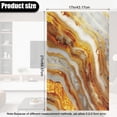 thumbnail image 3 of SCRAWLGOD Marble Print Golden White 3 Piece Sofa Headrest Protector Non Slip Headrest Cover for Recline Chair PU Leather Couch Chair Head Protector for Living Room Decor 17x27in, 3 of 7