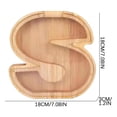 thumbnail image 3 of Personalized Wooden Name Money Box Wooden Deposit Box Twenty Six English Letters, 3 of 5