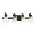 thumbnail image 5 of 41904-ESP-CS Craftmade Lighting Grace 4 Light Transitional/Modern & Contemporary Bath Vanity - 27.5 inches wide by 8 inches high-Espresso Finish-Clear, 5 of 7