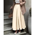 thumbnail image 3 of BTFBM Satin Skirts for Women Summer Elegant Flowy A-Line Cocktail Formal Silk Spring Maxi Skirt Night Out Outfits, 3 of 9