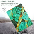 thumbnail image 4 of Allytech Case for Amazon Fire 7 (12th Generation, 2022 Release) with Pen Holder & Card Slots, Multi-Angle Viewing Stand PU Leather Auto Sleep Wake Shockproof Flip Case, Gold Green Marble, 4 of 4