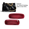 thumbnail image 2 of Inserto organizador de cartera para bolso Chane19 y billetera con cadena WOC Designer Tote Sholouder Bag Liner, 2 of 5