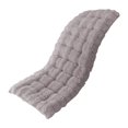 thumbnail image 2 of Kugisaki Long Pile Chair Cushion Thickened Double Sided Foldable, Winter Warm Soft Thick Home Office Sofa Chair with Lumbar Support Cushion and No-slip Backing, 17.7x33.5In, 2 of 7