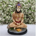 thumbnail image 5 of Seated Panchmukhi Hanuman ji Statue Hindu God of Devotion, Strength Hanuman Figurine Lord Hanuman Sculpture Hanuman Idol Hindu God Statue Bajrang Bali Statue Handmade God Idol - AtoZ India Cart, 5 of 5