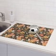 thumbnail image 6 of Yiaed Squirrel Mushroom Yellow Flower Print Highly Absorbent Microfiber Kitchen Counter Mat, Dish Drying Pad for Dishes, Utensils, Pots and Pans, Large 18" x 24", 6 of 7
