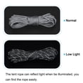 thumbnail image 4 of Unique Bargains 19.7Ft 4mm Nylon Reflective Tent Rope Guyline Camping Cord Grey 2 Pack, 4 of 5